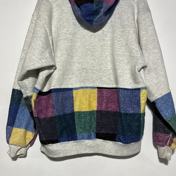 Vintage Myrtle Beach South Carolina Golf Plaid Zip Up Hooded Sweatshirt Size XL - Picture 12 of 12